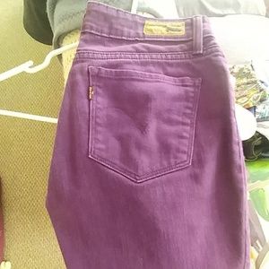 Levi's Demi Curve purple denim skinny jeans 2/26